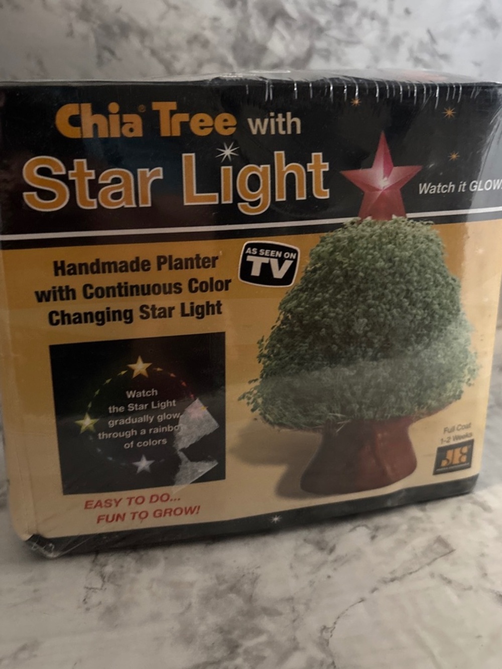 New Chia Tree with Star Light Handmade Decorative Planter Growing Kit Sealed